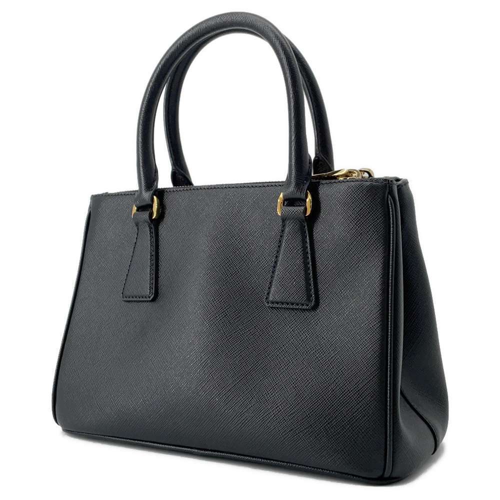 Prada handbag Saffiano leather black bag - Picture 2 of 12